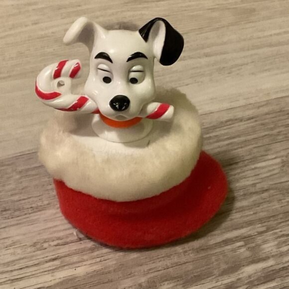Disney's Christmas 102 Dalmatians McDonald's Happy Meal Toy Cake Topper - Picture 1 of 3